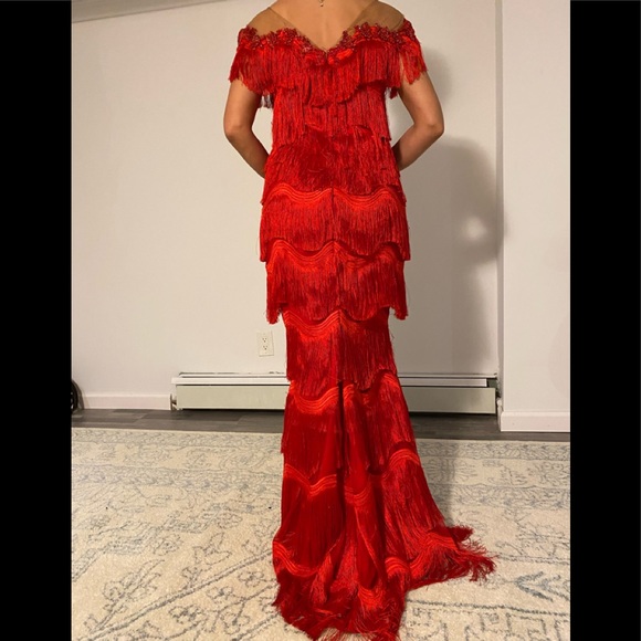 Teuta Matoshi Red Dress - Picture 8 of 16